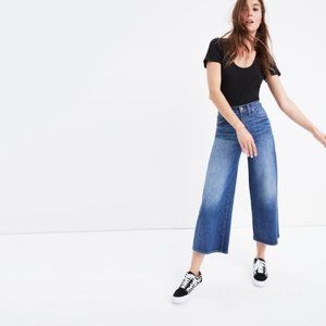 NWT Madewell Wide Leg Crop Jeans Bainbridge Wash size 26
